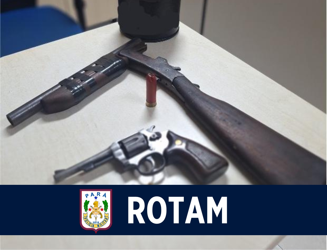 Rotam apreende armas de fogo em Marituba