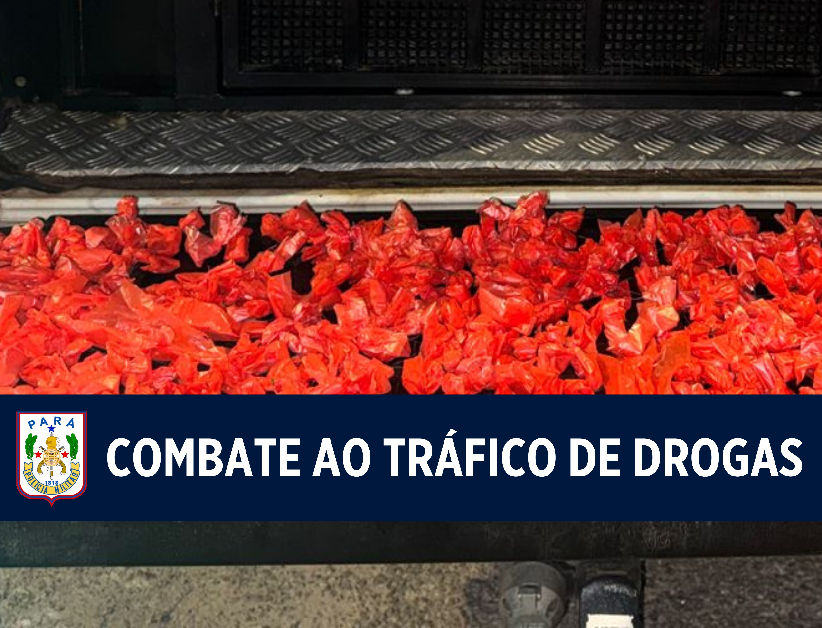 10° BPM apreende grande quantidade de entorpecentes, em Icoaraci