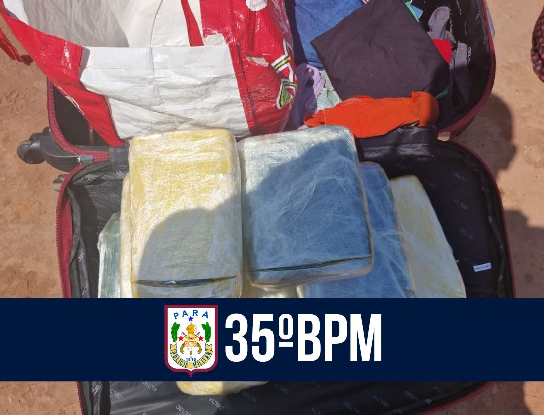 35ºBPM prende mulher com mais de 12kg de drogas em Santarém