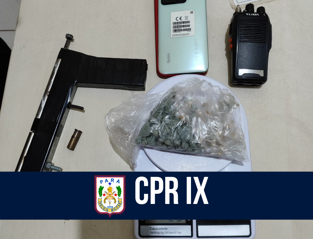 CPR IX: 31° BPM apreende entorpecentes, armas de fogo e outros materiais em Abaetetuba