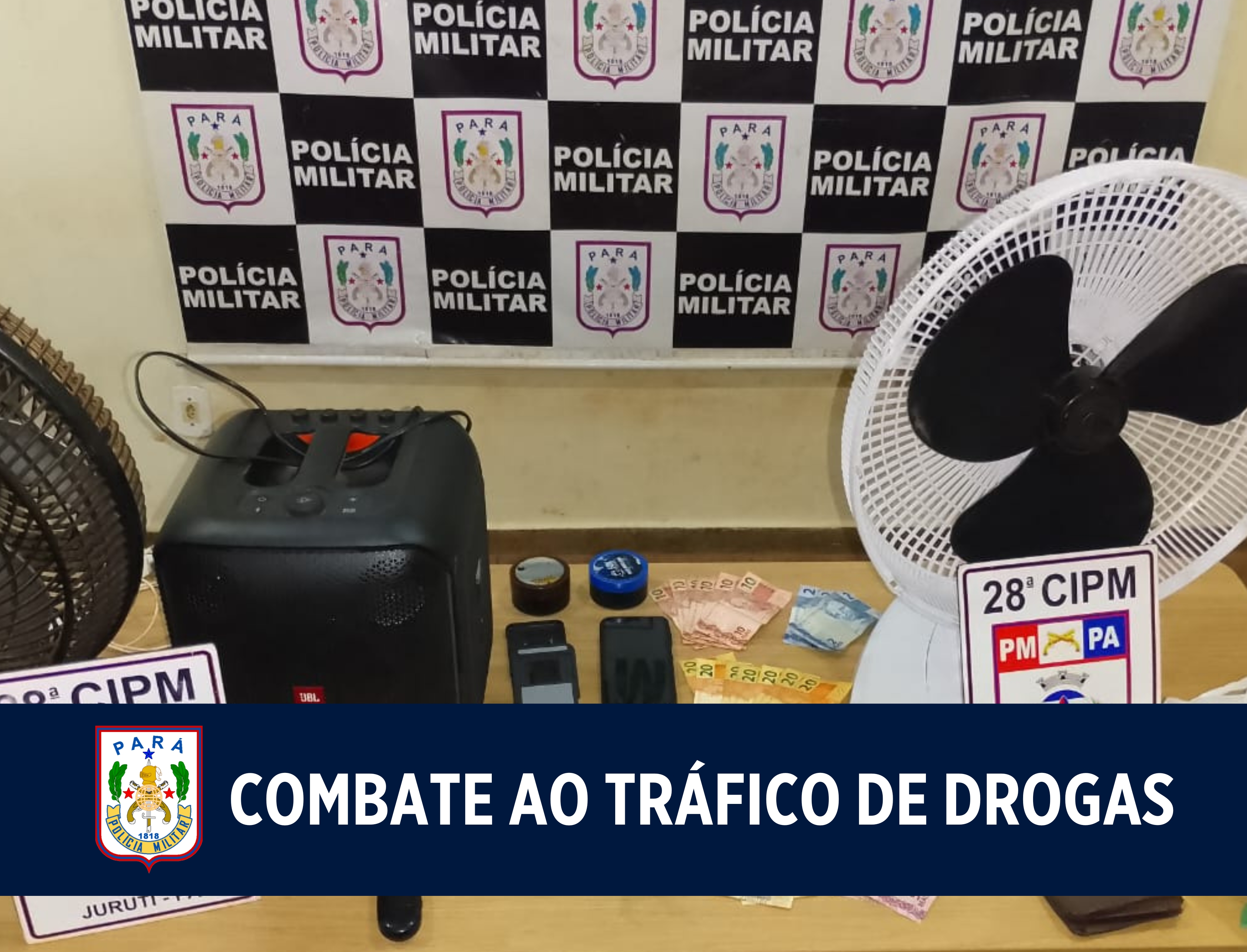 Polícia Militar desarticula ponto de tráfico e prende receptador em Juruti