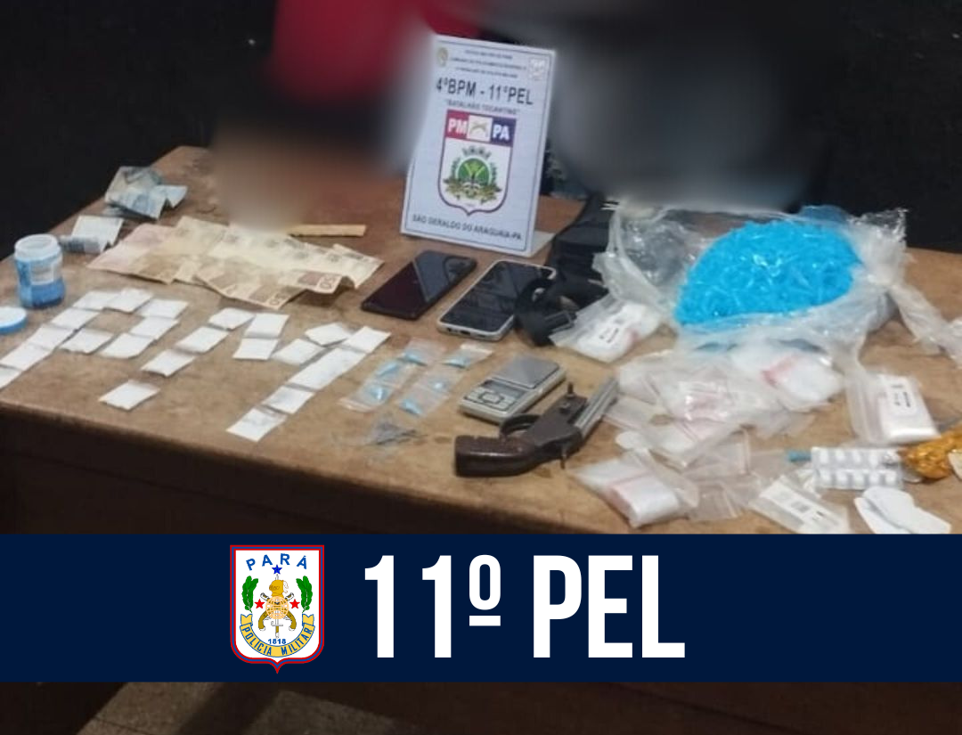 11º PEL  prende suspeitos de tráfico em São Geraldo do Araguaia