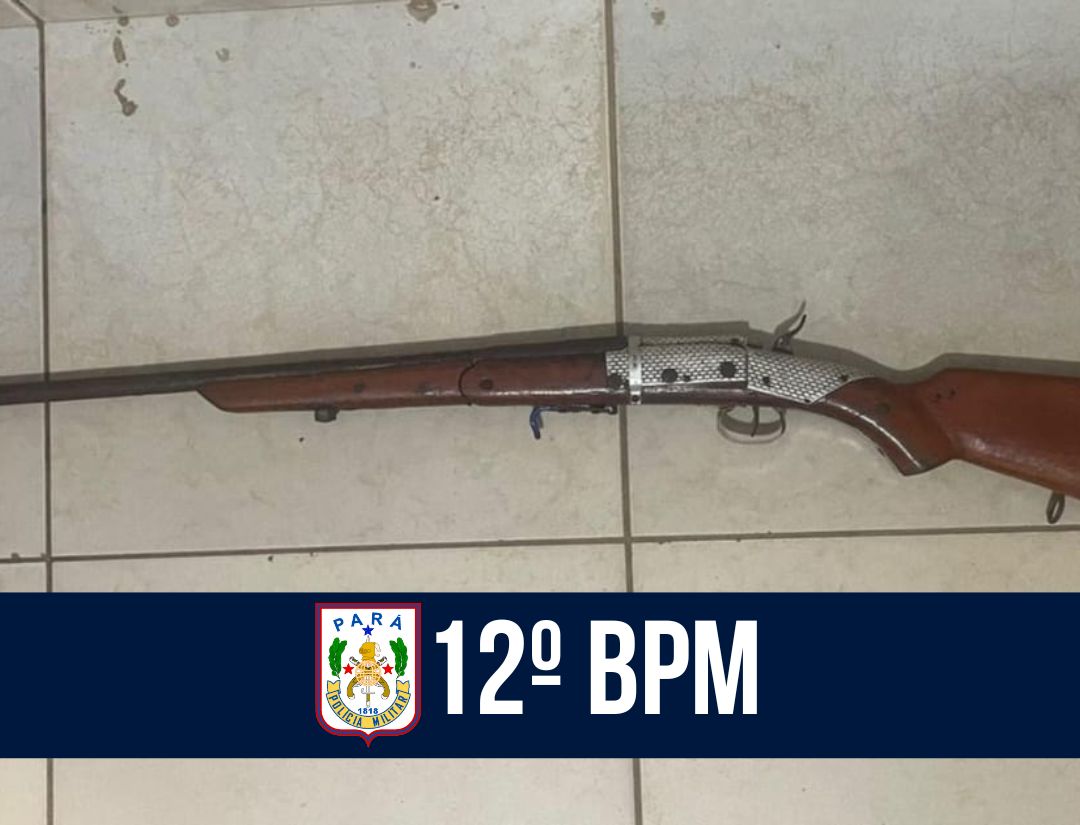 12º BPM apreende arma de fogo em Santo Antônio do Tauá