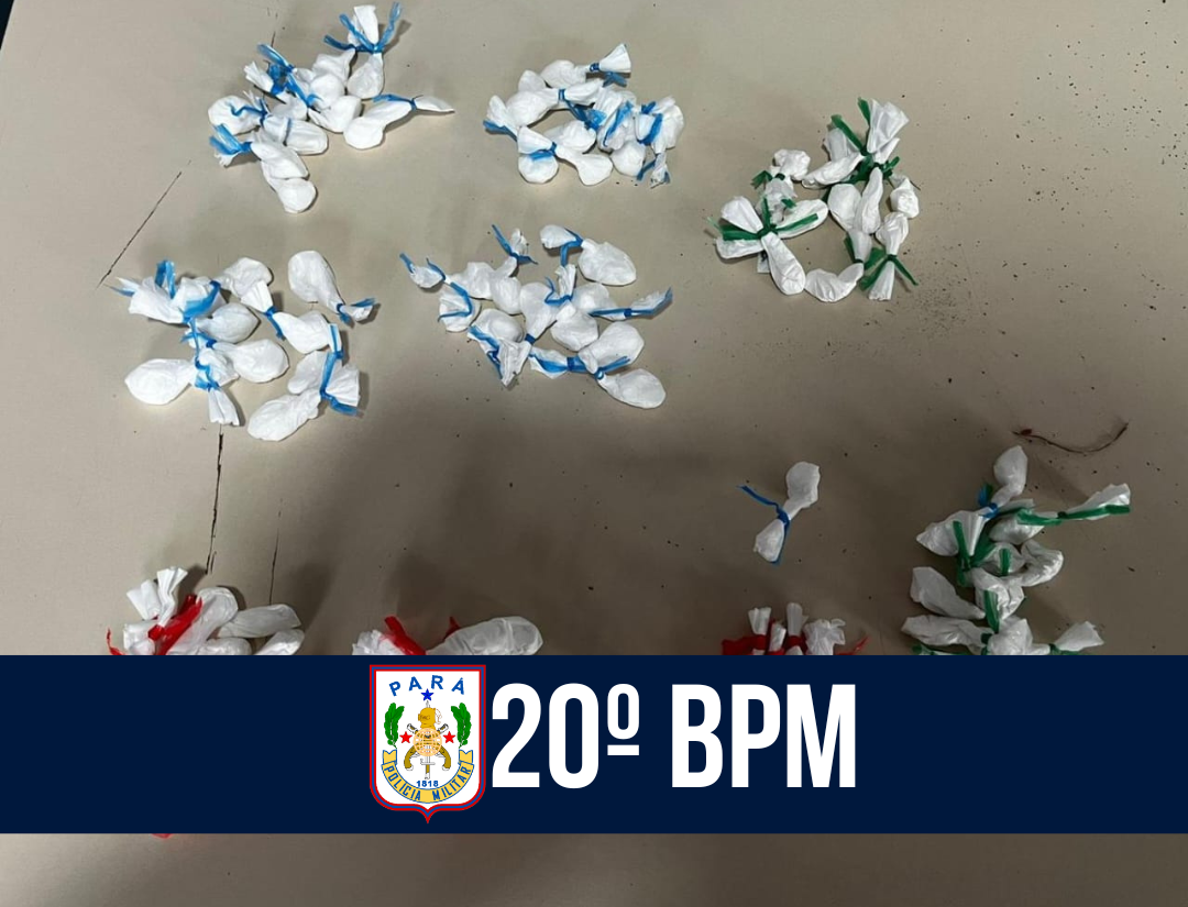 20º BPM prende trio por tráfico de drogas em Belém