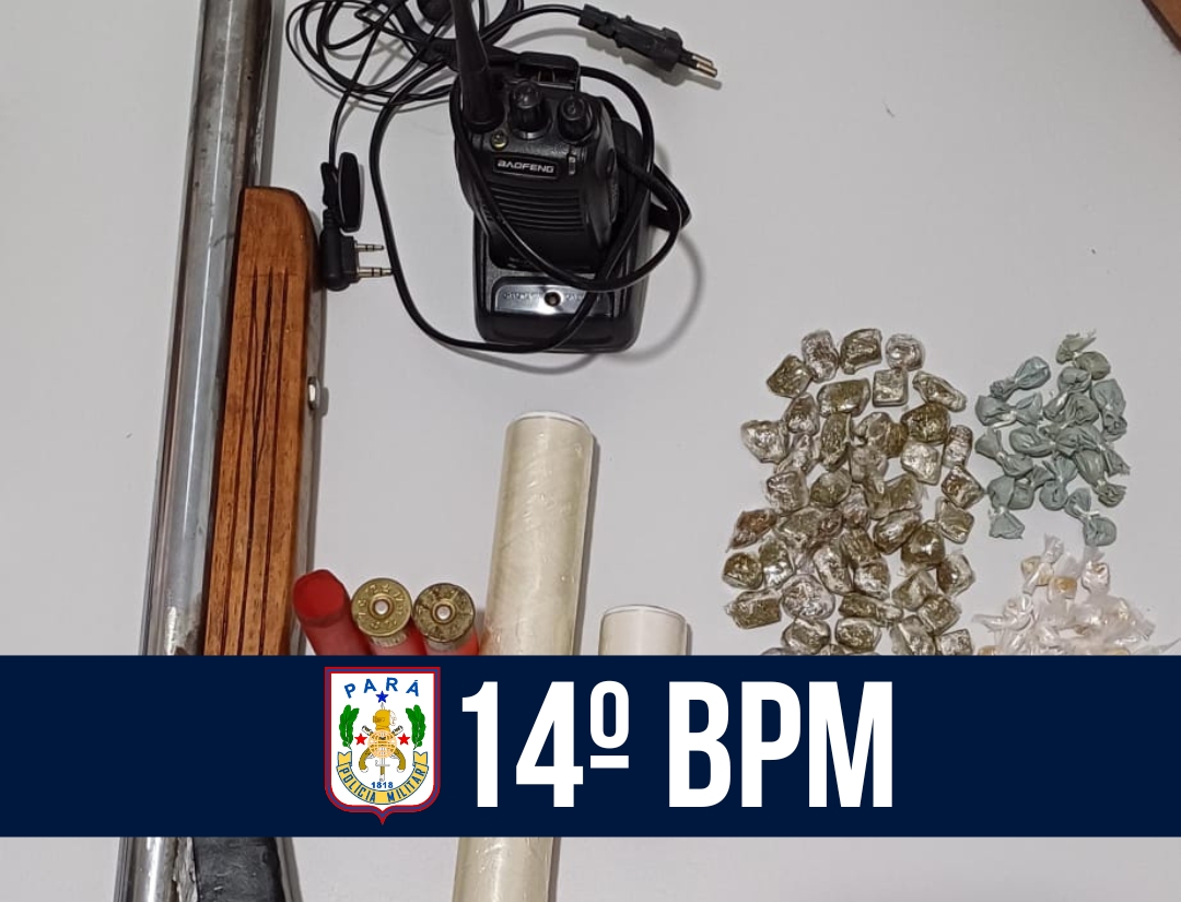 14° BPM: Apreensão de Drogas e Arma de Fogo em Barcarena