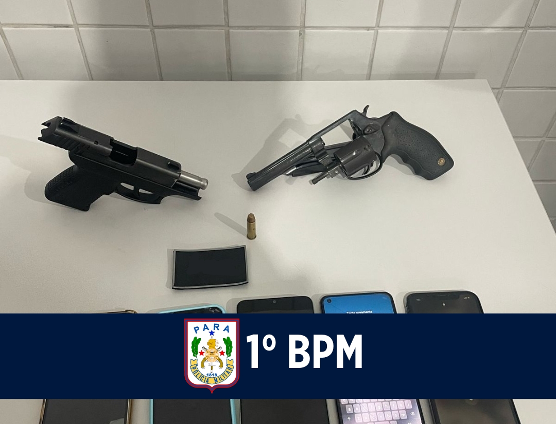 1º BPM apreende duas armas de fogo