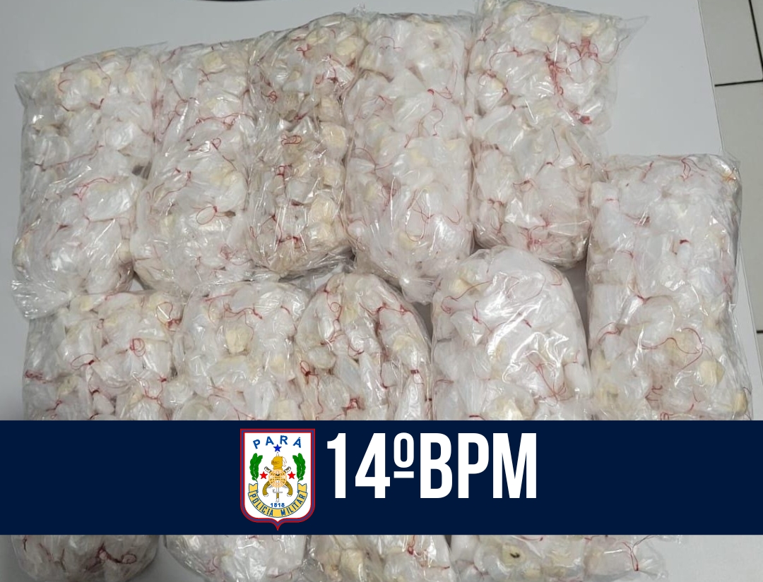 Batalhão Cabanos: 14° BPM apreende mais de 1 k de drogas em Barcarena