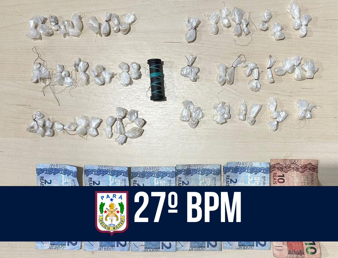 27º BPM prende mulher com 60 porções de drogas no Curió Utinga