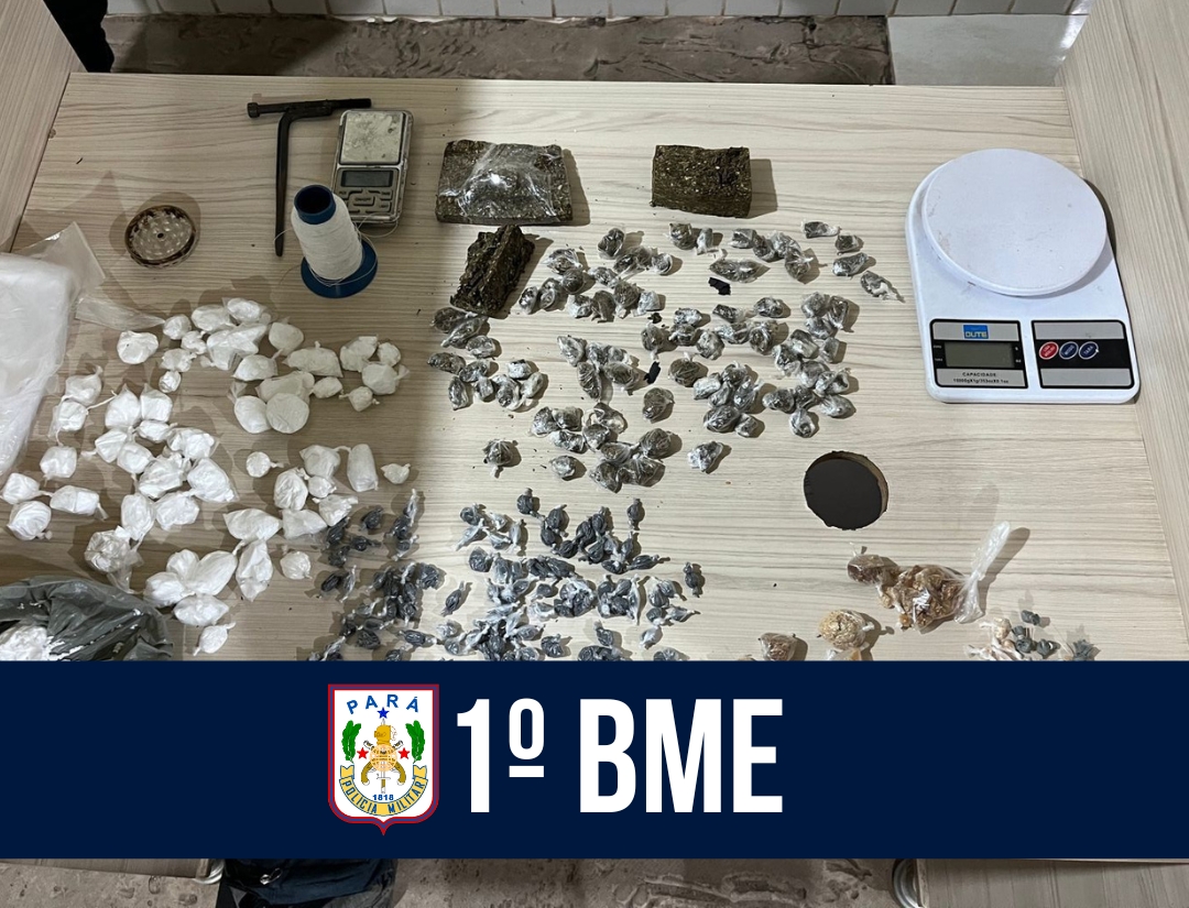 1º BME frustra ação criminosa em Marabá e apreende grande quantidade de drogas