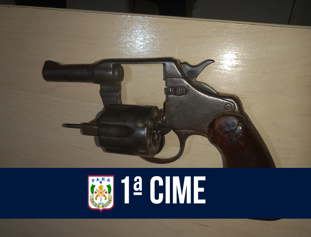 Em Itaituba, 1ª CIME apreende arma de fogo e munição