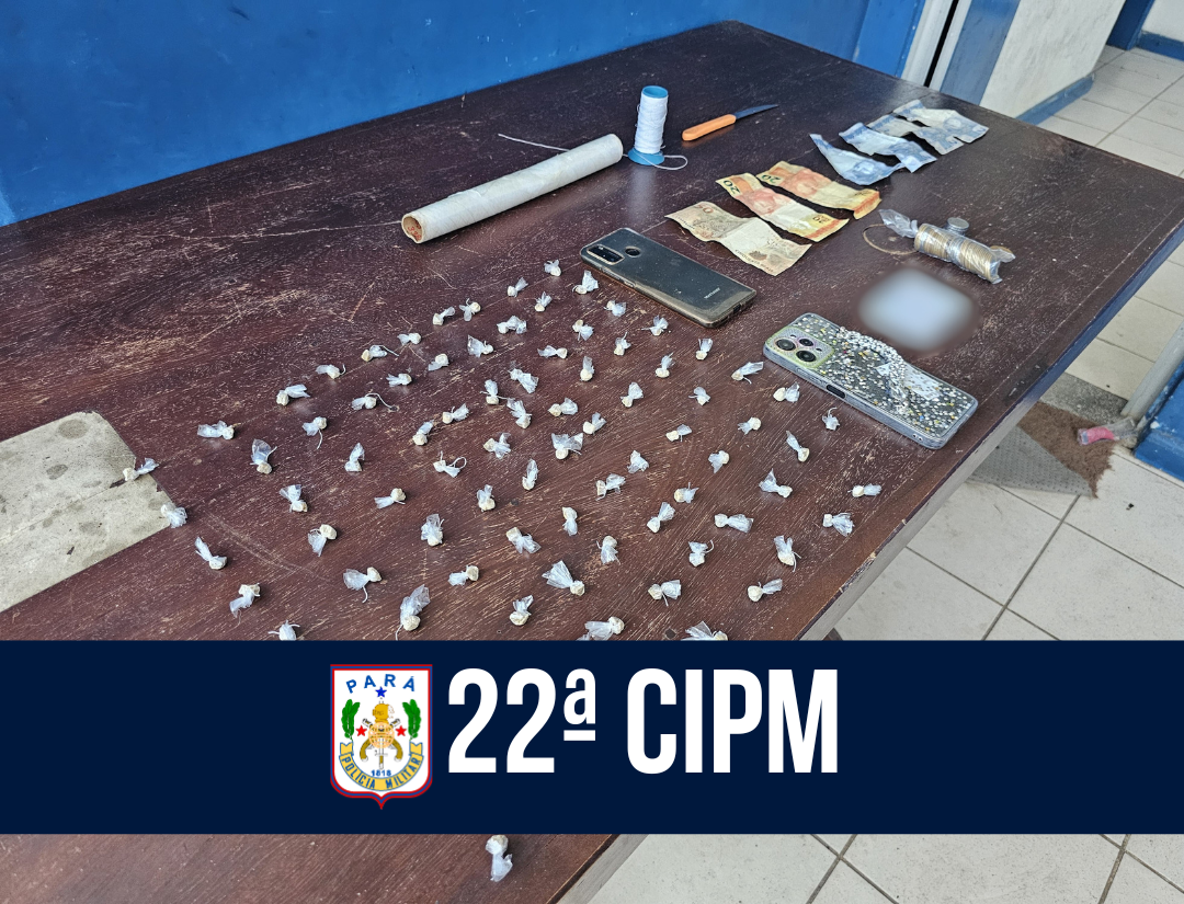 22ª CIPM prende trio com entorpecentes em Portel