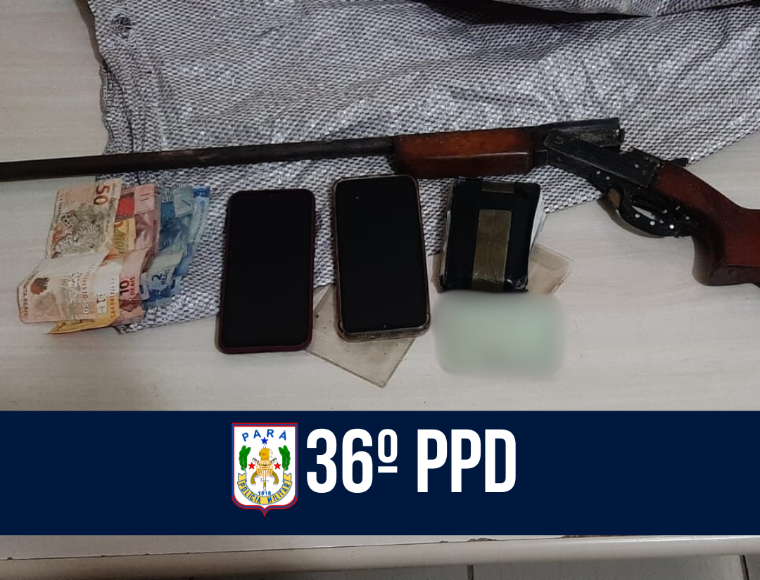 36º PPD prende homem por porte ilegal de arma de fogo em Breu Branco