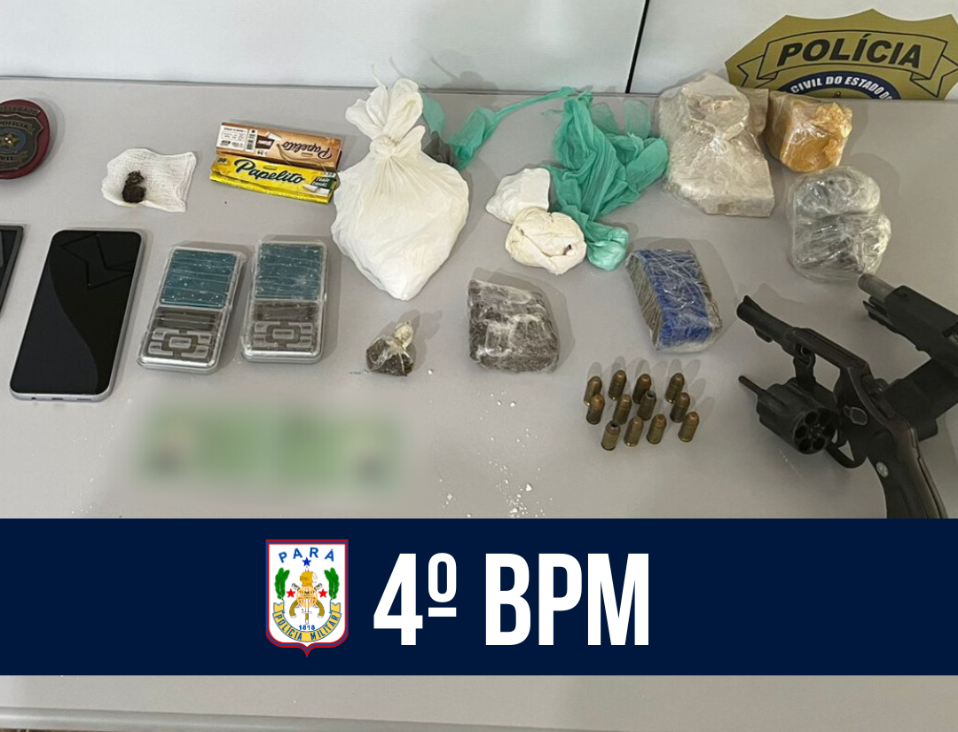 Suposto membro de organização criminosa é preso com armas e drogas em Marabá