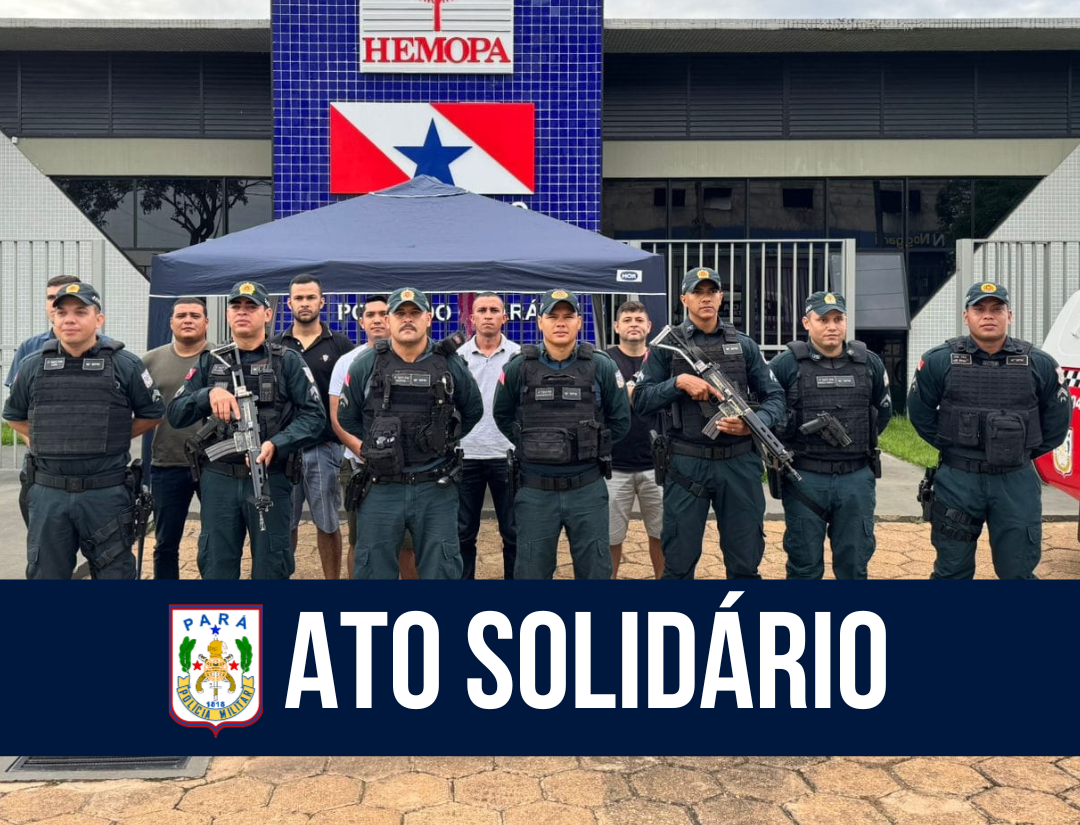 Policiais militares do 16º BPM participam de campanha de doação de sangue em Altamira