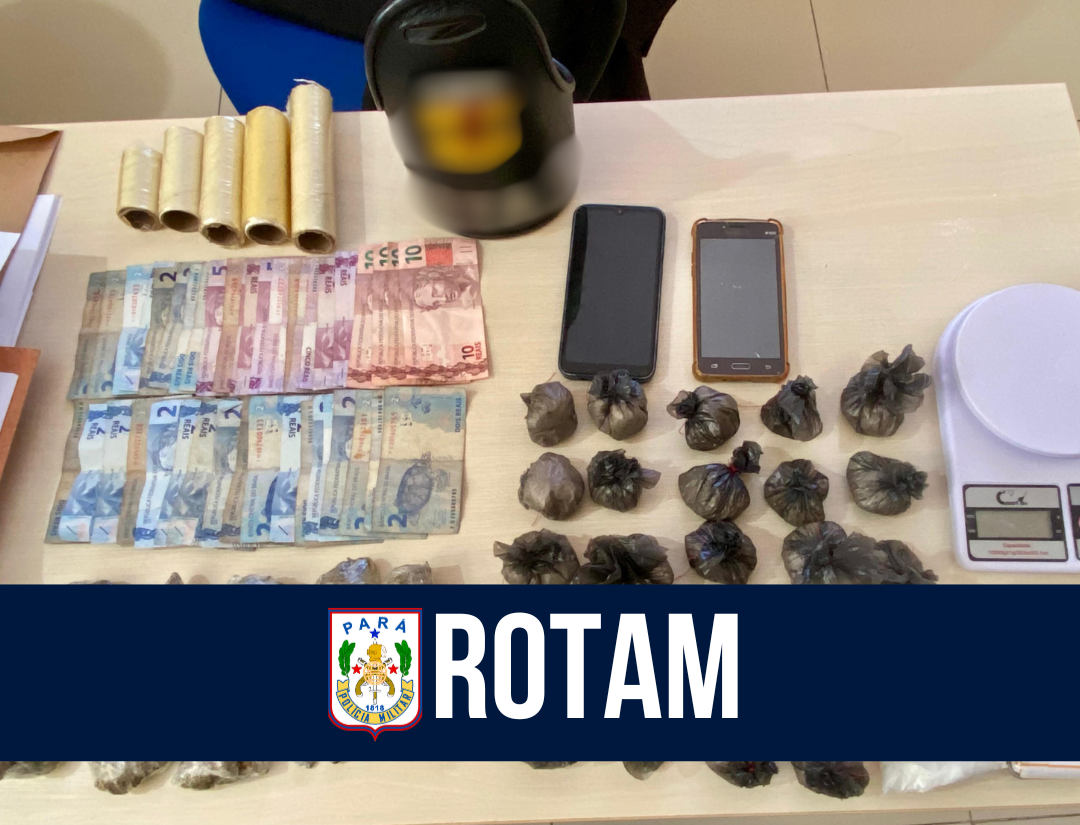 ROTAM prende homem por tráfico de drogas em Belém