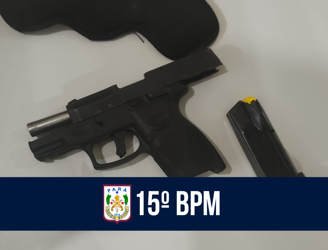 Em Itaituba, 15º BPM prende homem por porte ilegal de arma de fogo