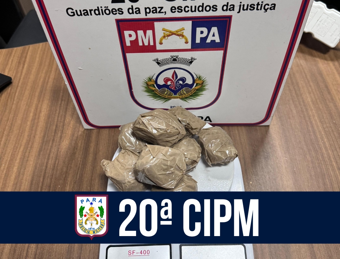 20ª CIPM prende homem e apreende drogas em Muaná