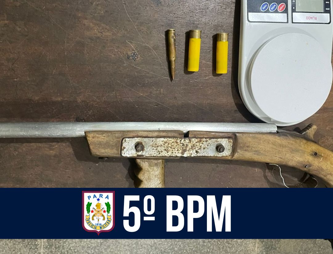 5° BPM apreende drogas e arma de fogo em ações distintas