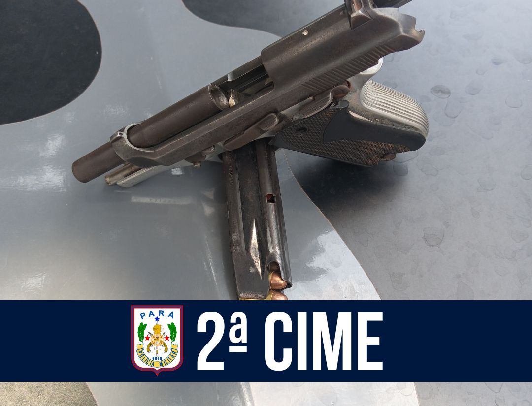 Em ação rápida, PM apreende pistola em Redenção 