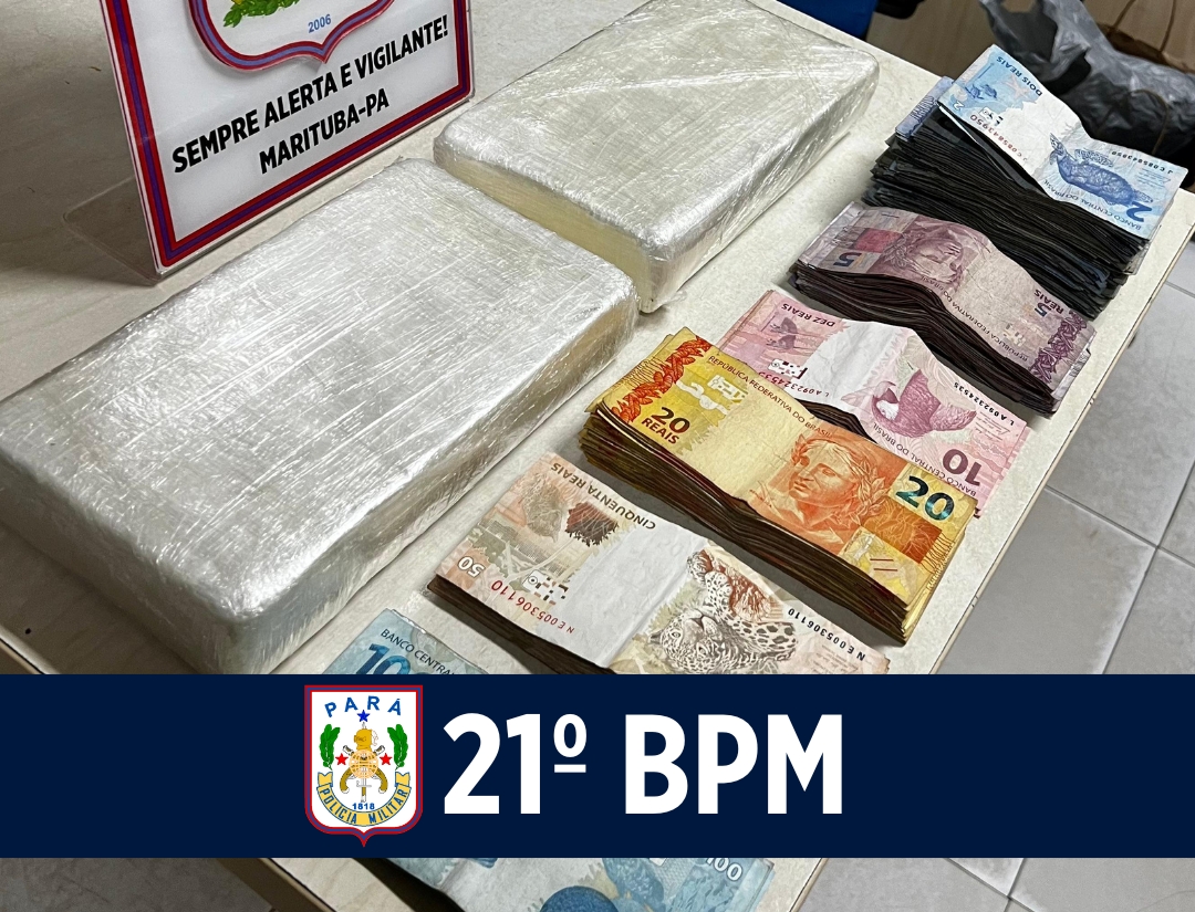 Equipe do 21º BPM recupera carga avaliada em R$ 25 mil reais e apreende drogas em Marituba