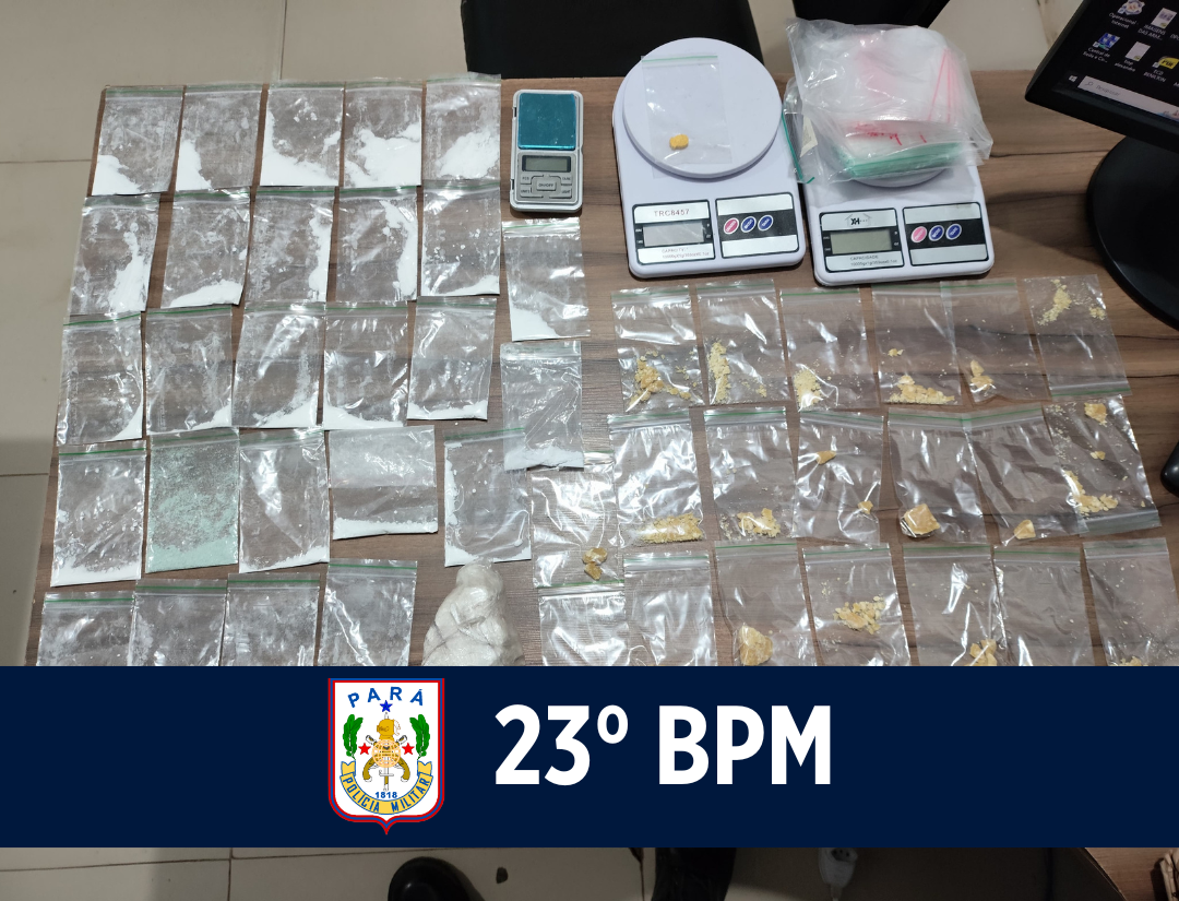 O 23º BPM atua no combate ao tráfico de drogas em Parauapebas