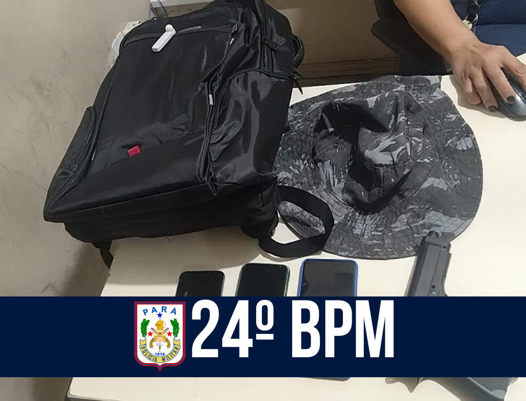 Em Belém, 24° BPM prende suspeito com moto usada em roubo de loja comercial