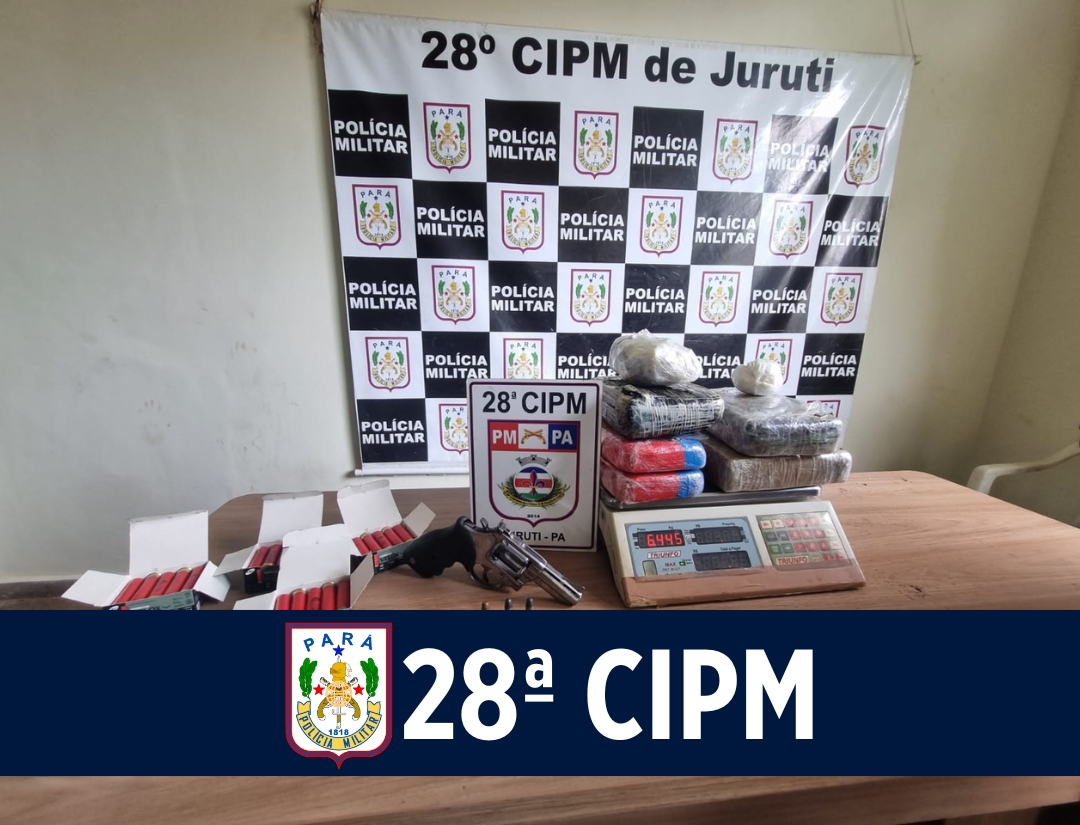 28ª CIPM Apreende Drogas e Munições em Juruti