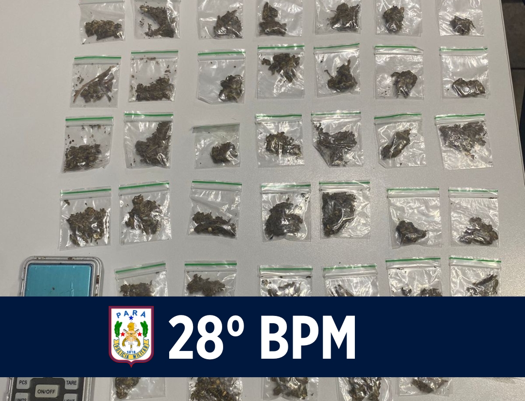 28° BPM atua no combate ao tráfico de drogas, em Belém.