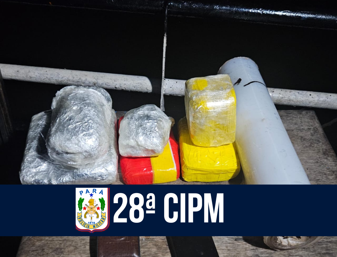 “Operação Águas Seguras”: 28ª CIPM apreende quase 6k de drogas em Juruti