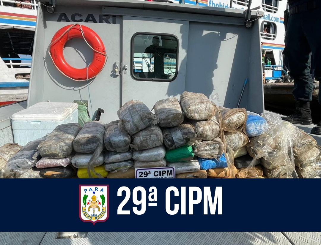 CPR I: 29ª CIPM apreende entorpecentes no rio Amazonas