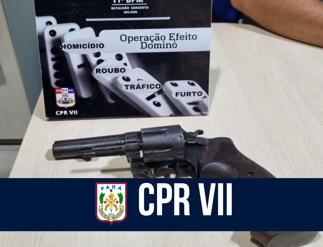 CPR VII apreende arma de fogo em Capanema