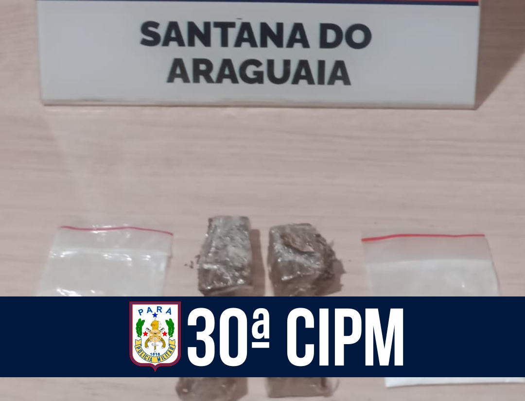 30ª CIPM apreende entorpecentes Em Santana do Araguaia