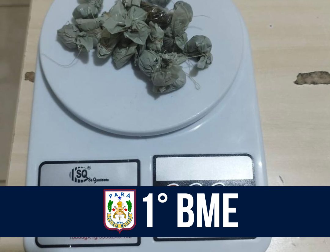 1° BME prende homem por tráfico de drogas em Marabá 