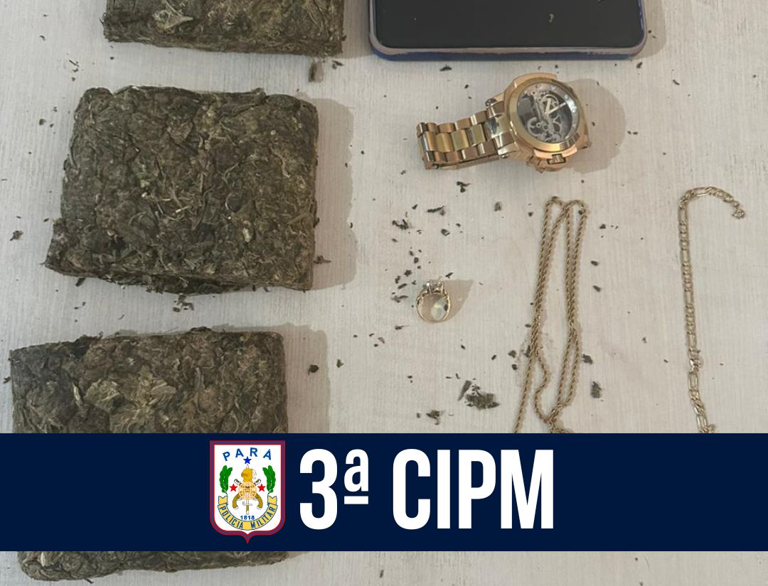 3ª CIPM Apreende entorpecentes em Vigia 