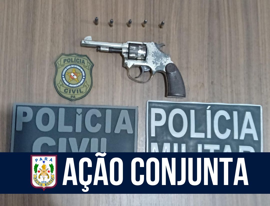 Ação Conjunta: PM e PC prendem homem e apreendem arma em Jacareacanga