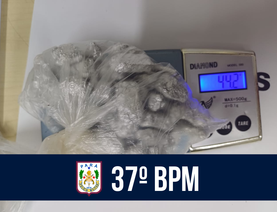 37° BPM realiza prisão por tráfico na Terra Firme