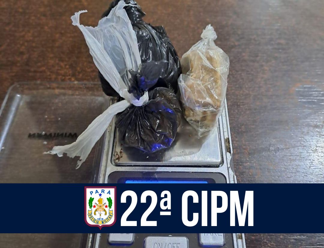 22ª CIPM prende homem suspeito de tráfico de entorpecentes em Portel 