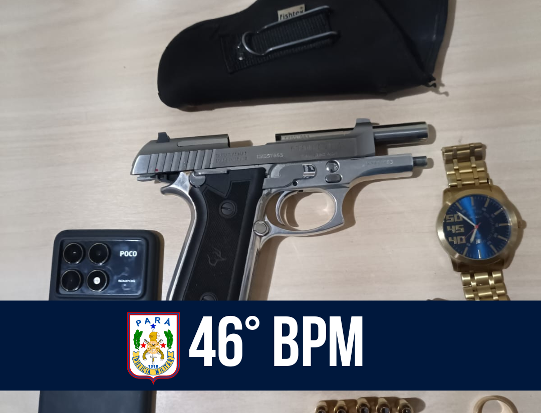 46° BPM prende homem por porte ilegal de arma de fogo em Novo Progresso