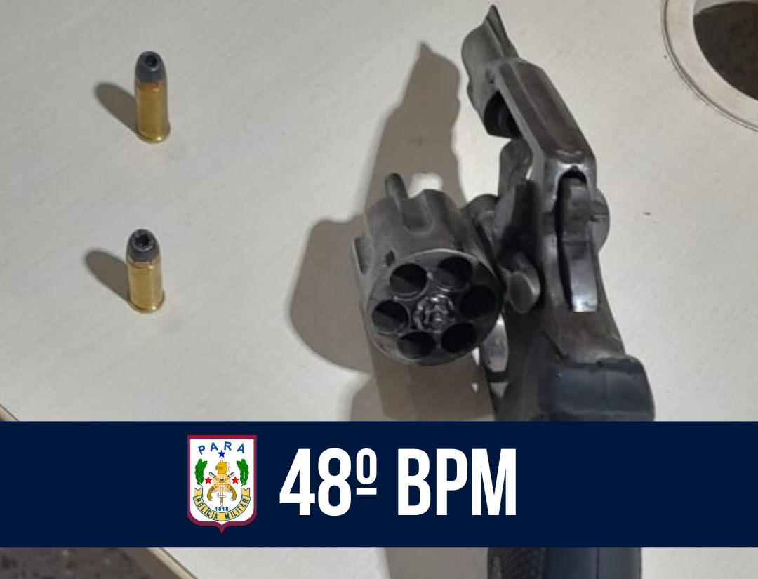 Em Tomé-Açu, 48º BPM efetua a prisão de homem por posse ilegal de arma de fogo