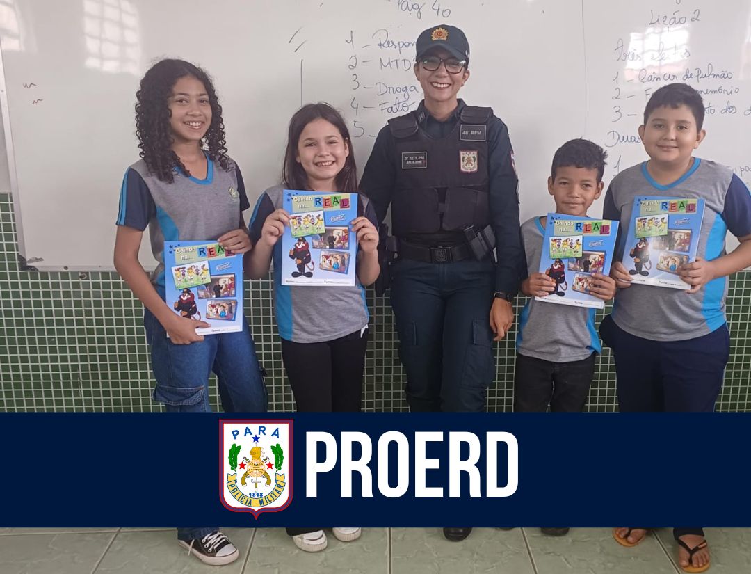 PROERD EM AÇÃO: 48º BPM visita escolas no município de Tomé-Açu