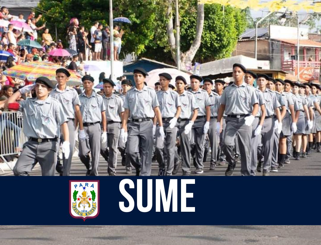 SUME: Alunos das escolas com supervisão militar desfilam no 7 de setembro