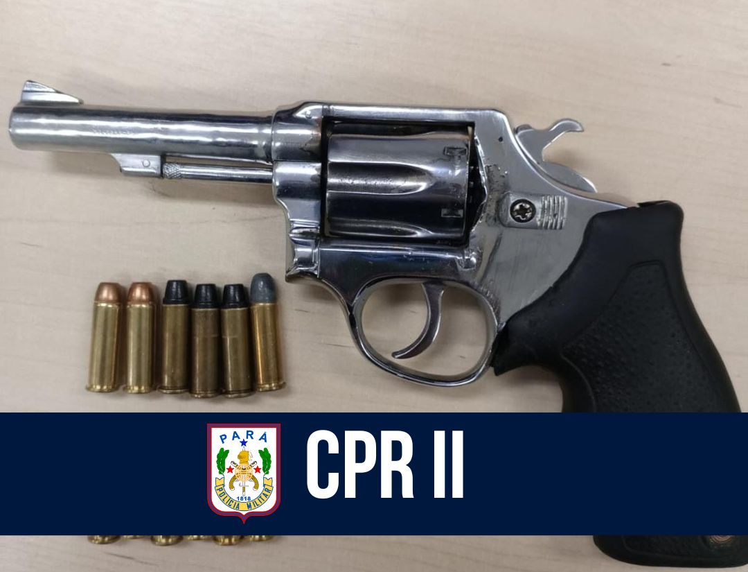 CPR II: 4º BPM, em ocorrência de violência doméstica  apreende arma de fogo em Marabá