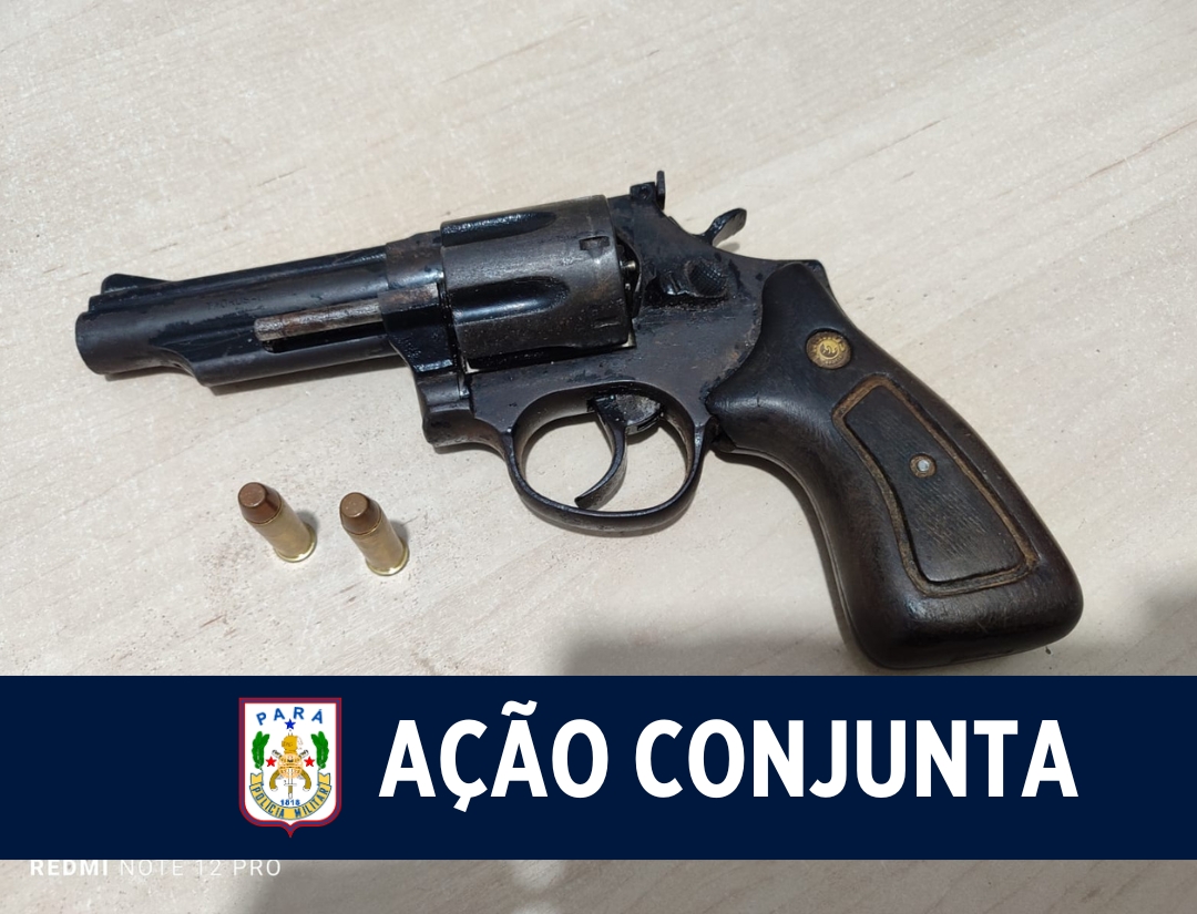 AÇÃO CONJUNTA ENTRE PMPA E PCPA RESULTA NA PRISÃO DE UM HOMEM E APREENSÃO DE UMA ARMA DE FOGO