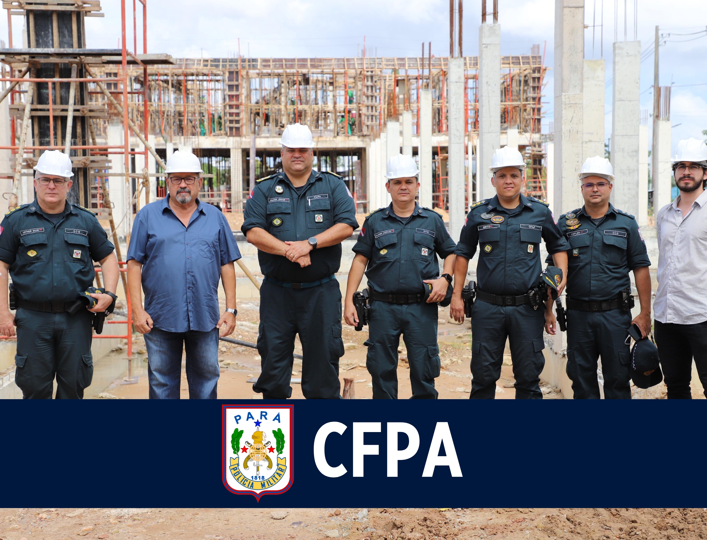 Comandante da PMPA visita as obras do novo complexo do CFAP