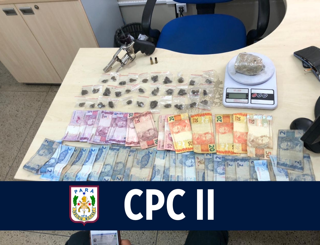 CPC II: apreende armas de fogo e drogas em Icoaraci. 