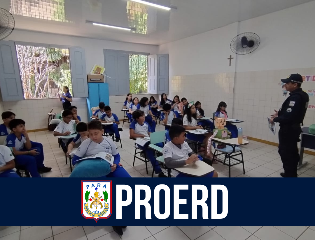 Proerd: 25º BPM realiza ações em escolas de Mosqueiro