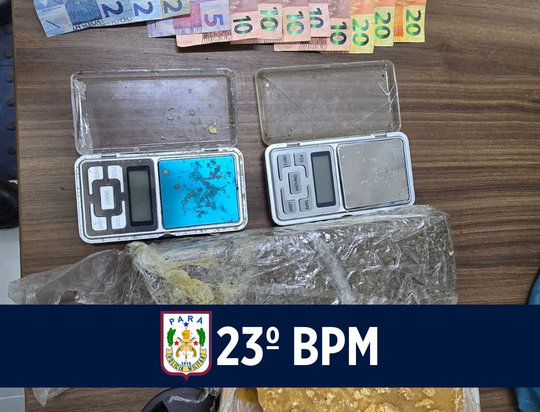 Apreensão de drogas em Canaã dos Carajás termina com dois homens detidos pela Polícia Militar