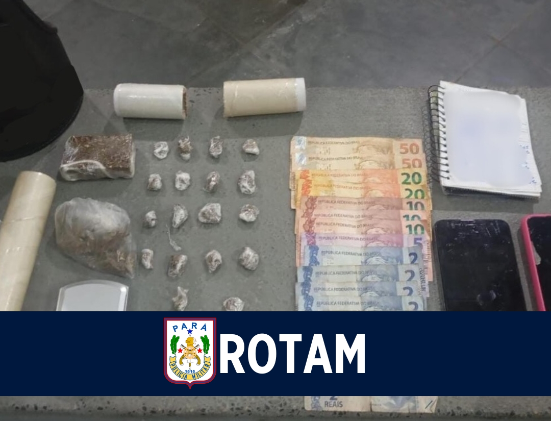 ROTAM prende mulher com drogas em Ananindeua