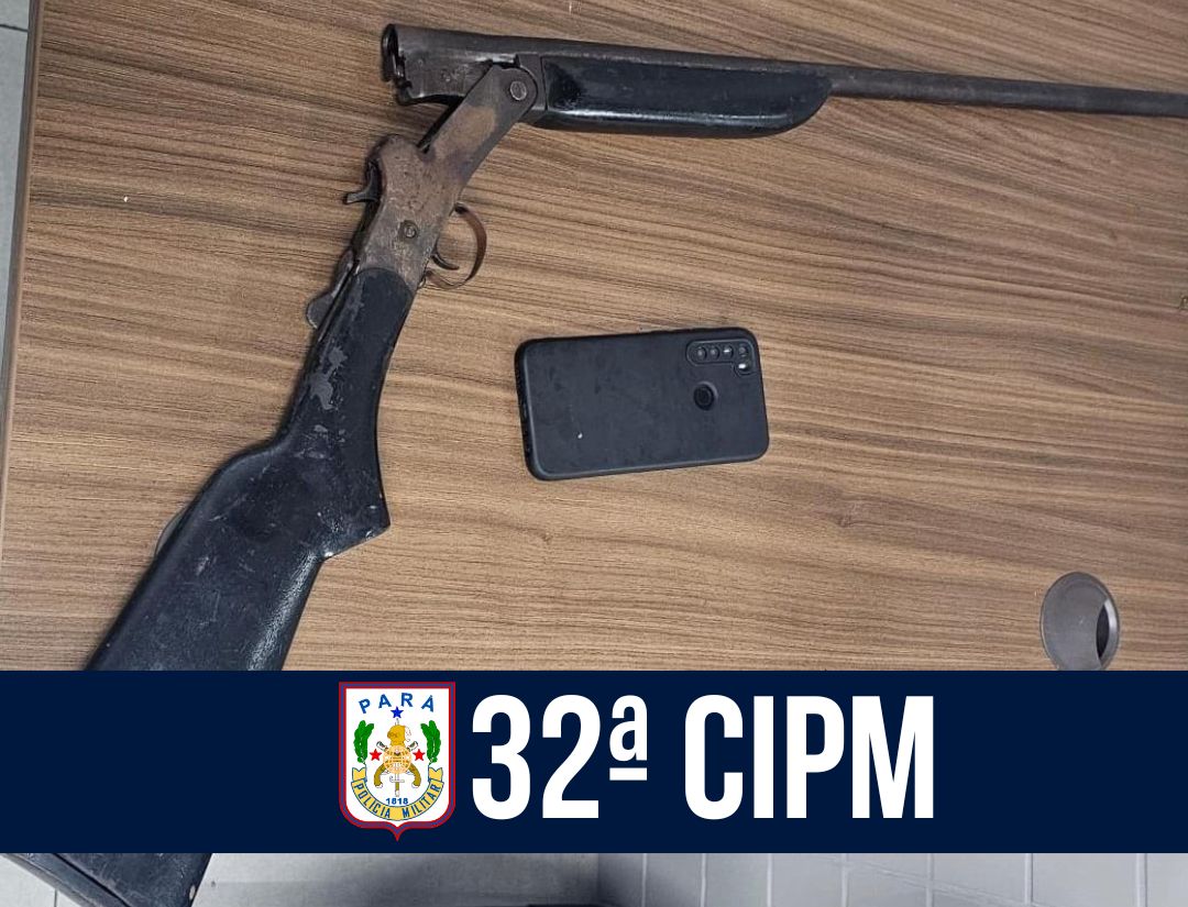 CPR XII: 32ª CIPM apreende arma de fogo em Afuá