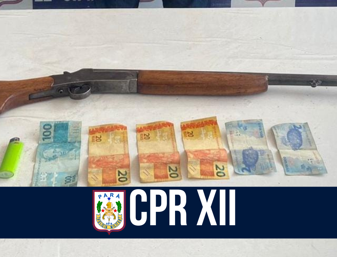 CPR XII: 22ª CIPM prende homem por porte ilegal de arma de fogo